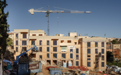 Ruderal, la primera promoció d’habitatge cooperatiu en cessió d’ús de Vallcarca, entra en la recta final d’obra